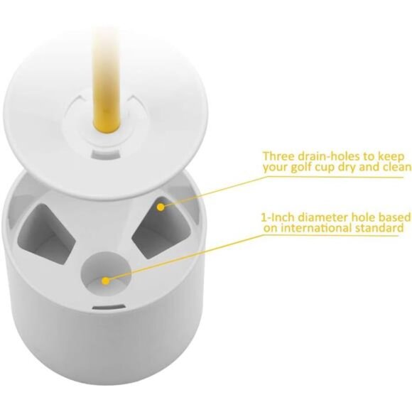 Golf Flagstick Mini,Putting Green Flag for Yard,All 3 Feet,Double-Sided Numbered - Picture 5 of 7